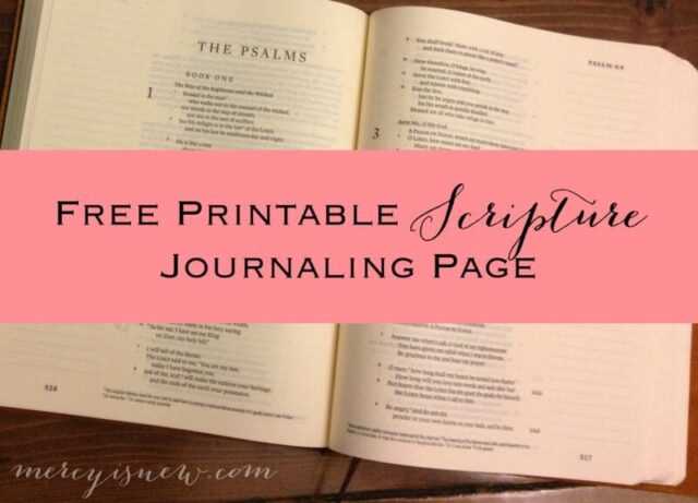 bible journaling free printables