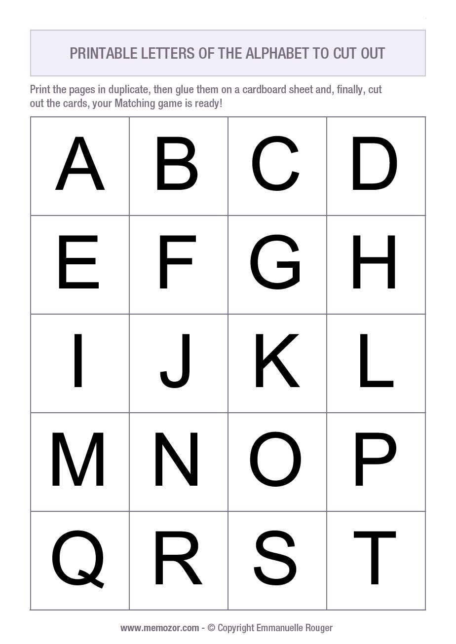 big printable alphabet letters a to z