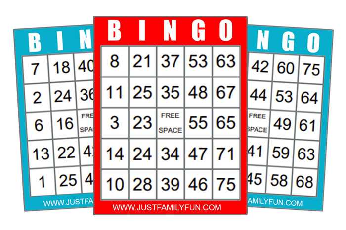 bingo free printable