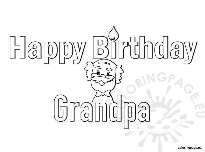 birthday card for grandpa printable