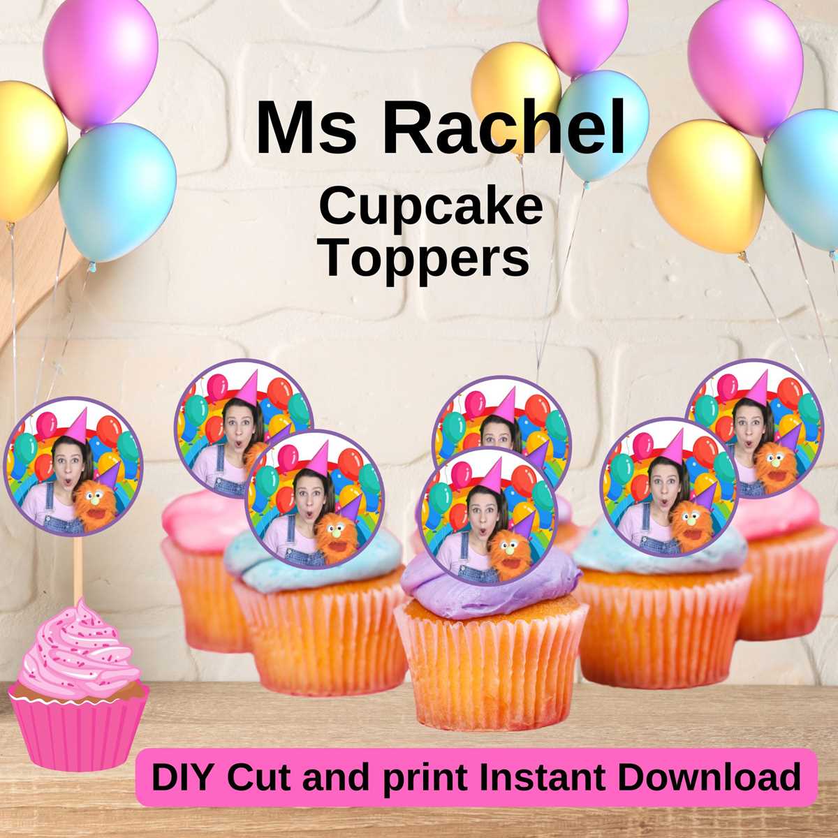 birthday cupcake printables