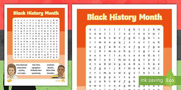 black history month free printables