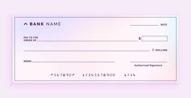 blank check printable