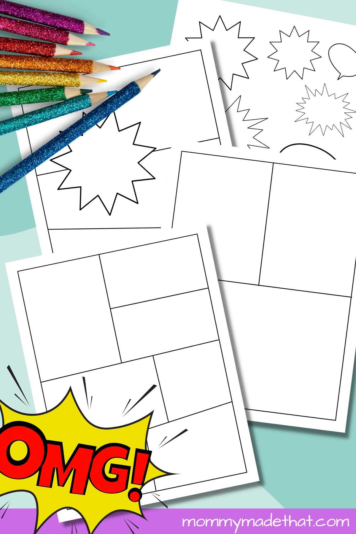 blank comic book pages printable