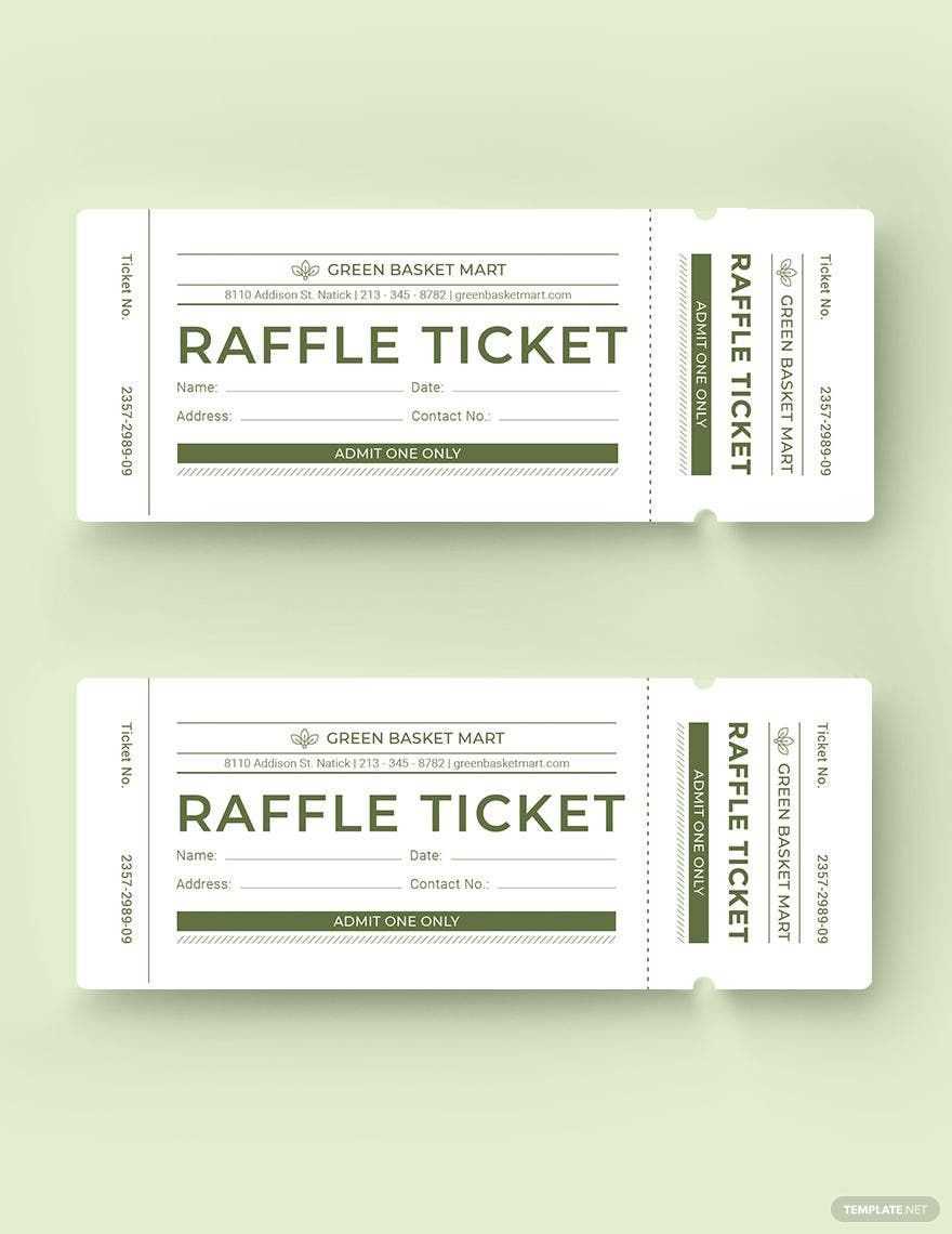 blank raffle tickets printable