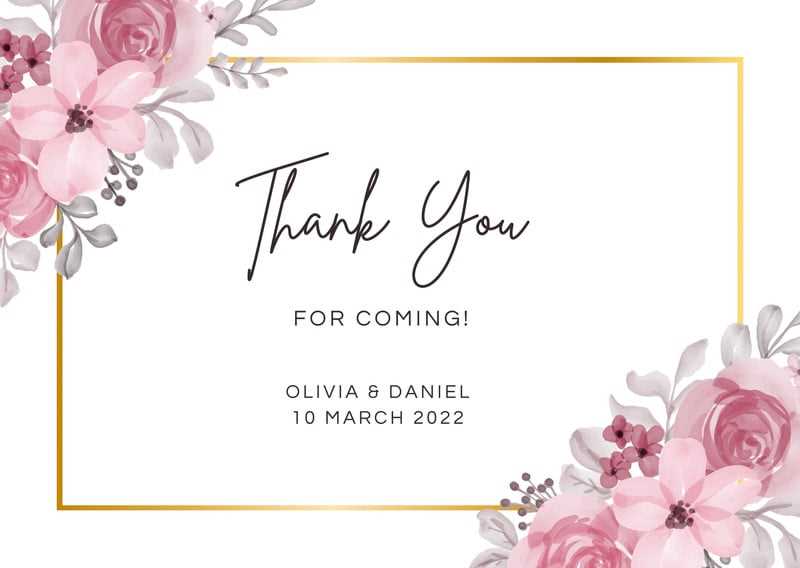blank thank you cards printable
