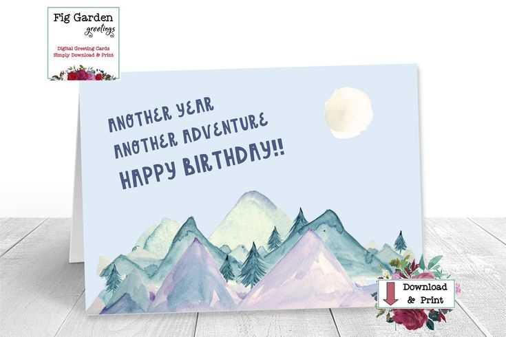 blue mountain printable birthday cards