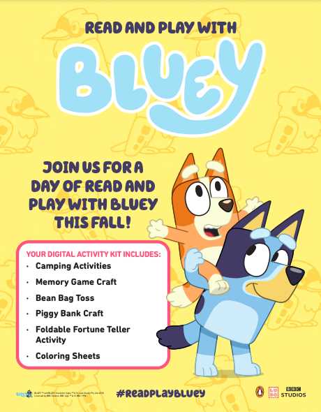 bluey scavenger hunt printable