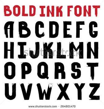 bold alphabet letters printable