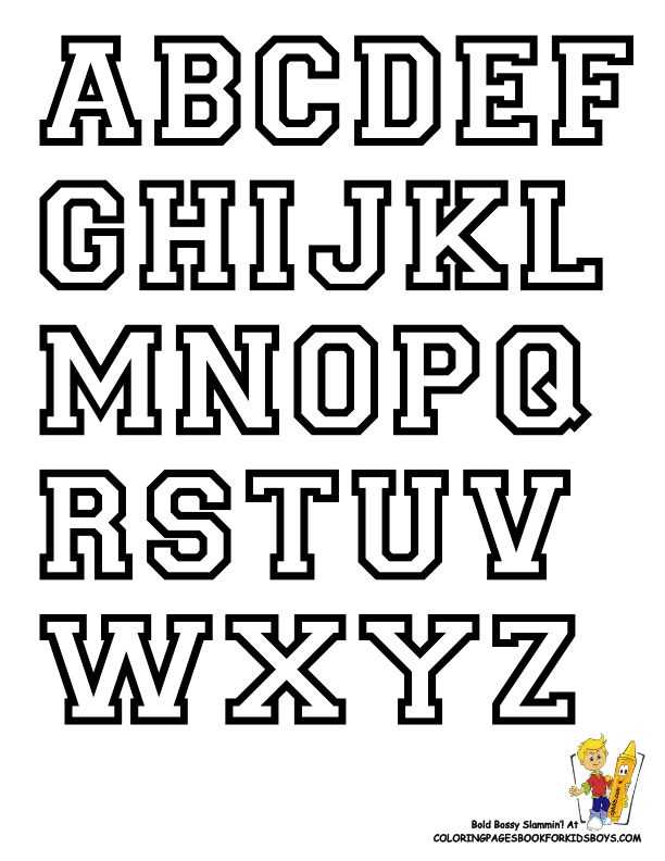 bold printable letters