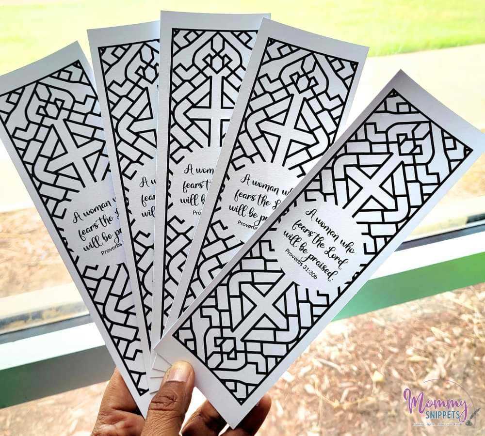 bookmark coloring printable