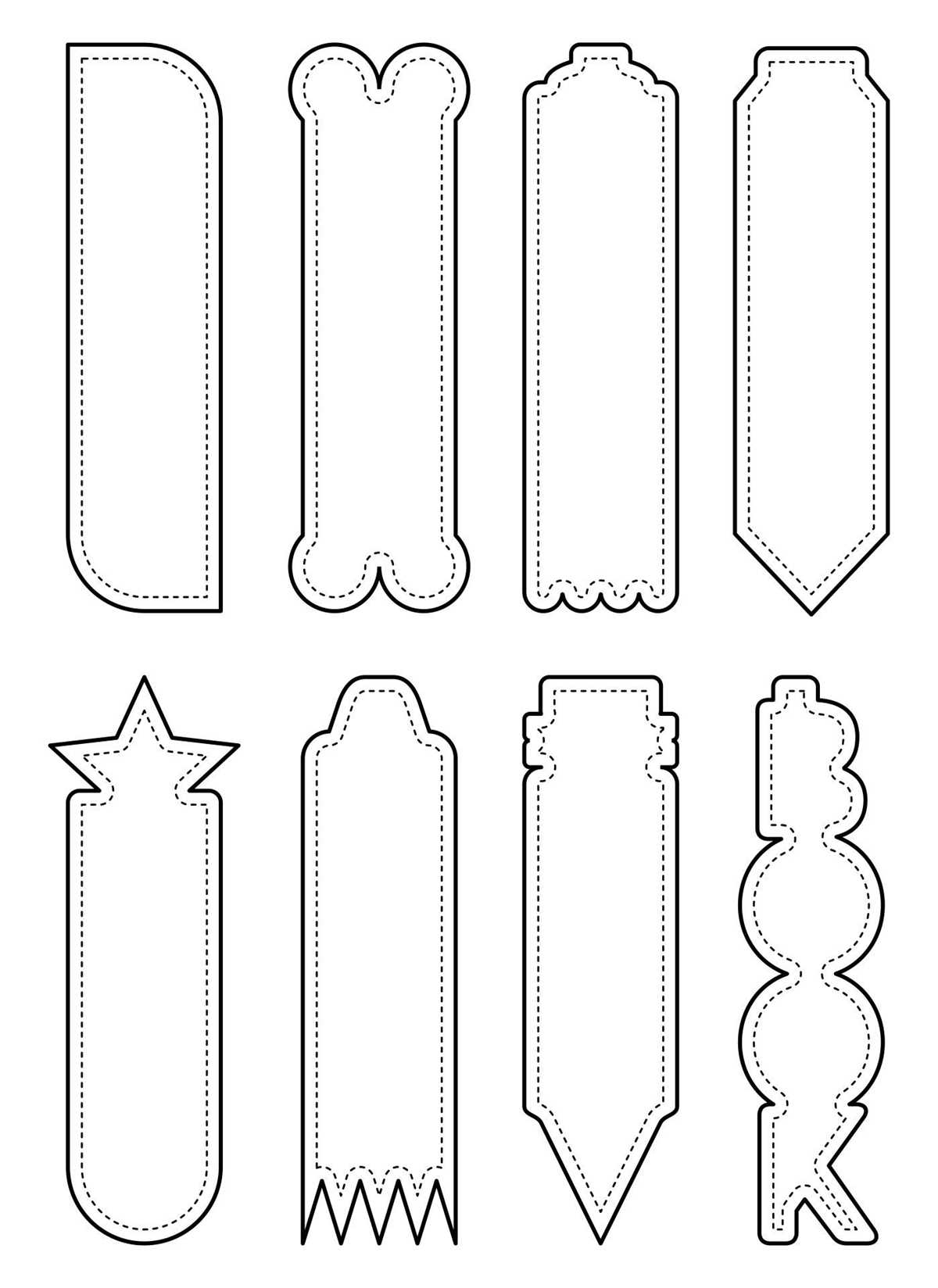 bookmark printable template