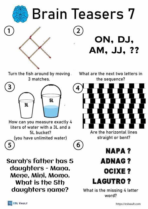 brain teasers for seniors printable