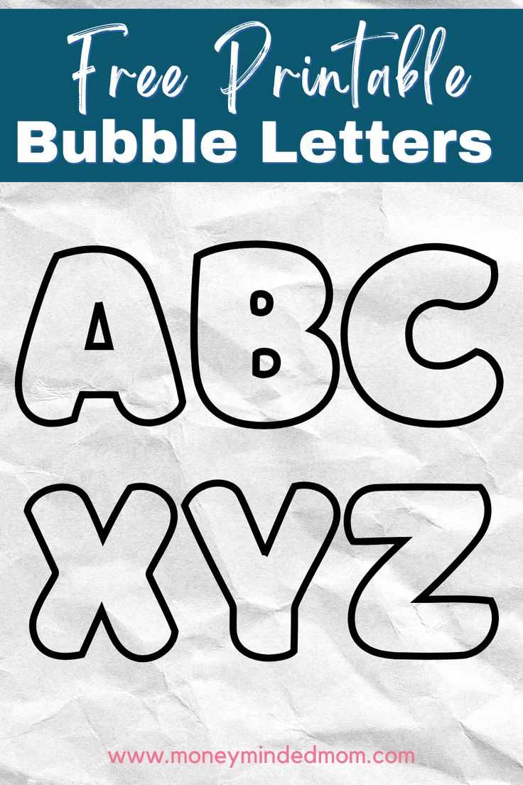 bubble letters stencils free printable