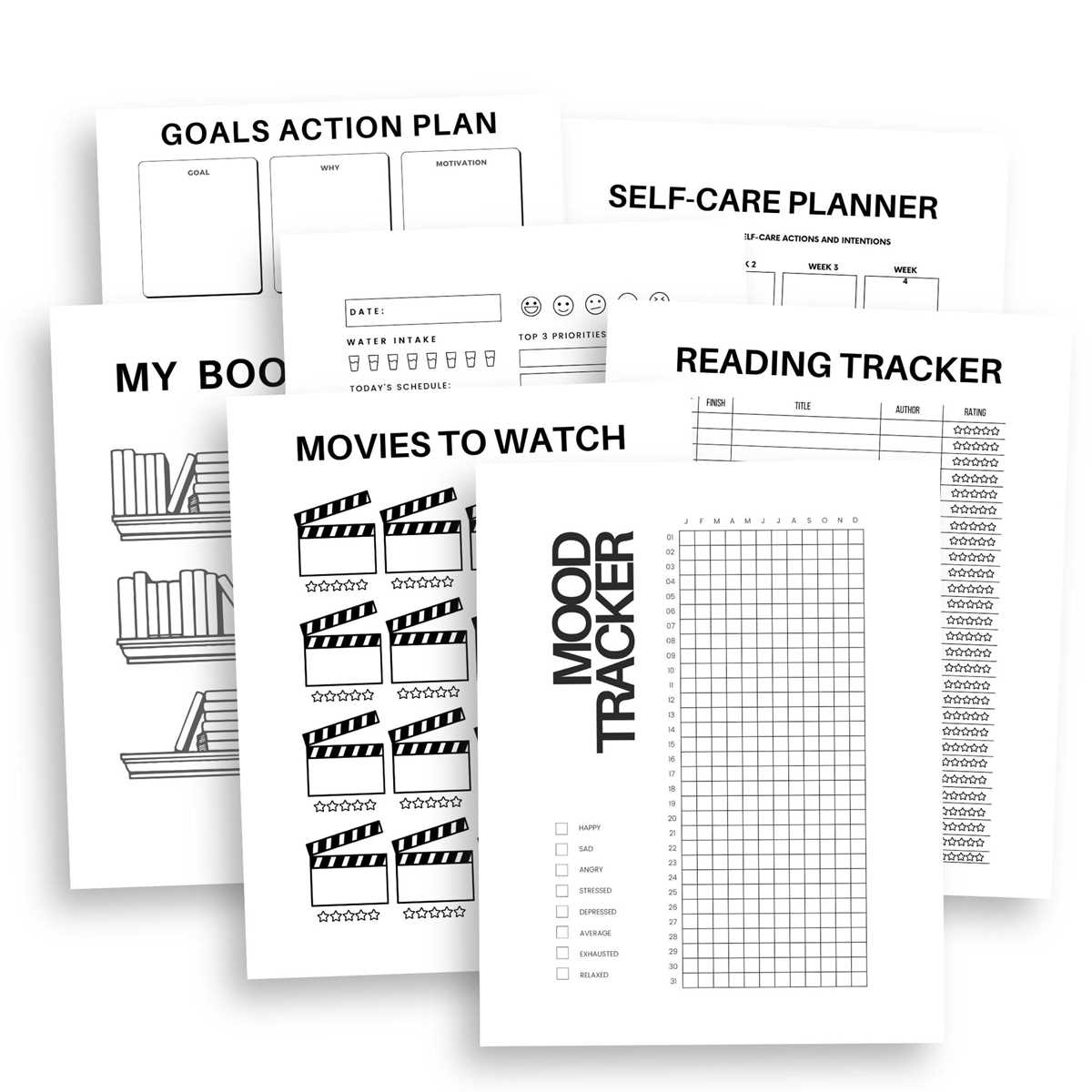 bullet journal printable pages