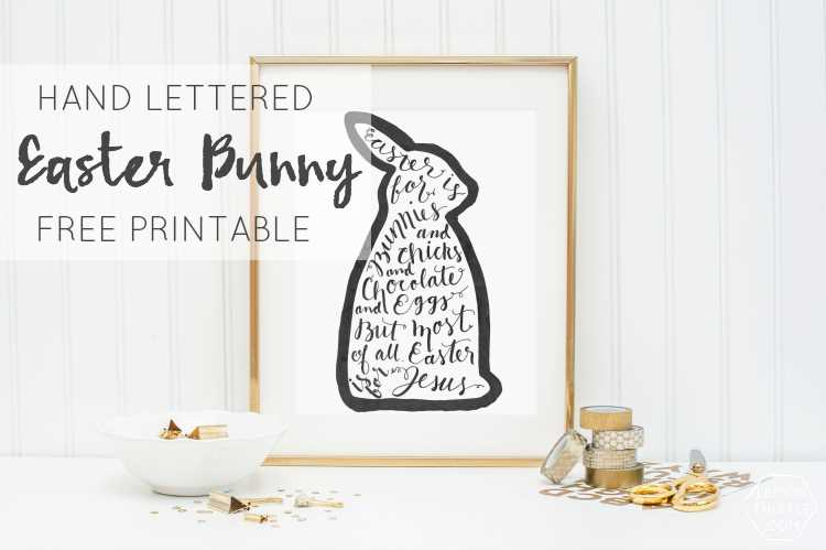 bunny free printables