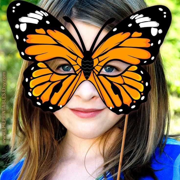 butterfly mask printable