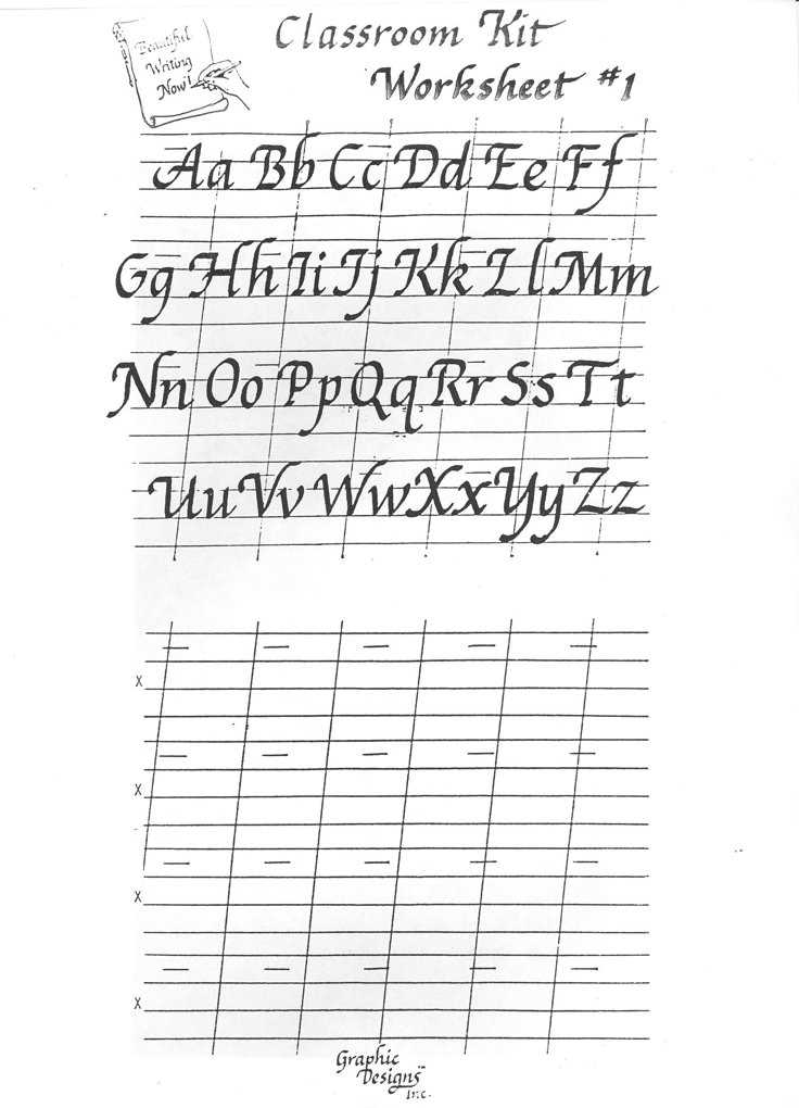 calligraphy printable worksheets free
