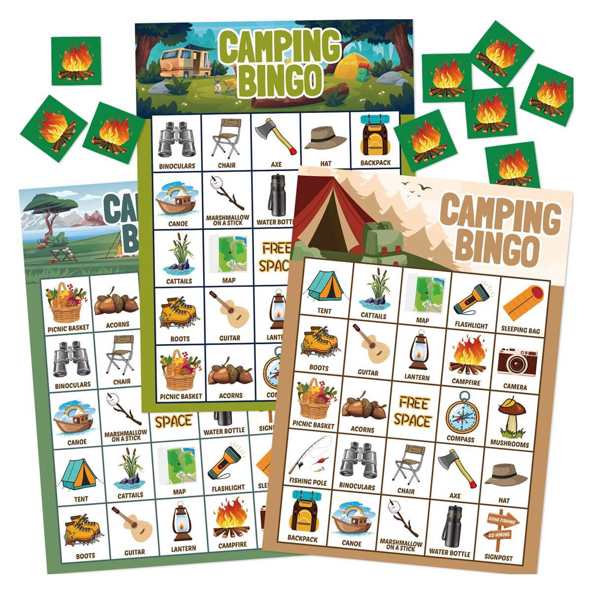 camping bingo game printable
