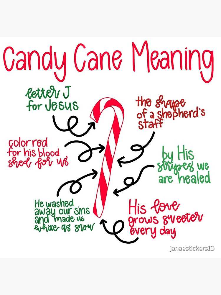 candy cane meaning printable