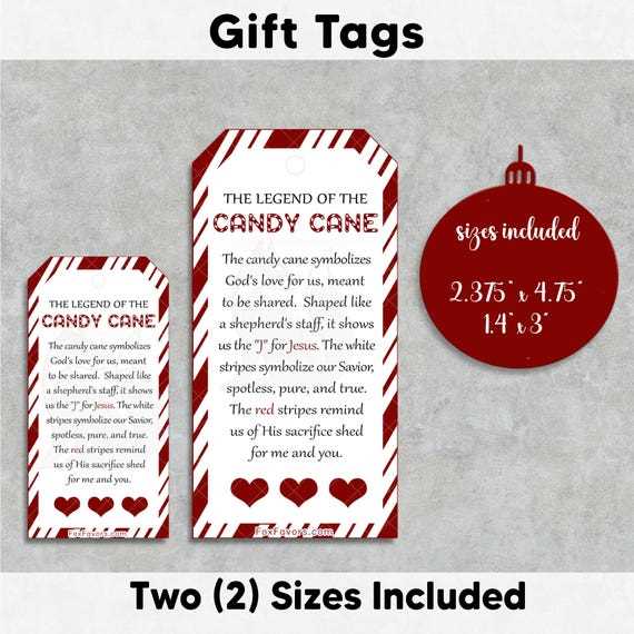 candy cane meaning printable