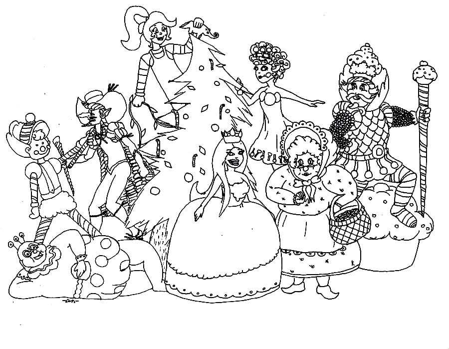candyland coloring pages printable