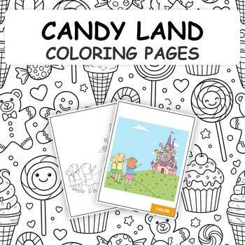 candyland coloring pages printable