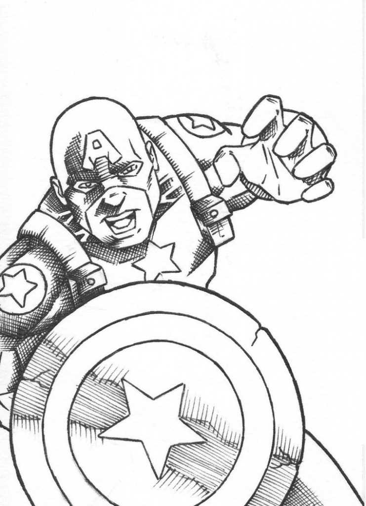 captain america coloring pages printable