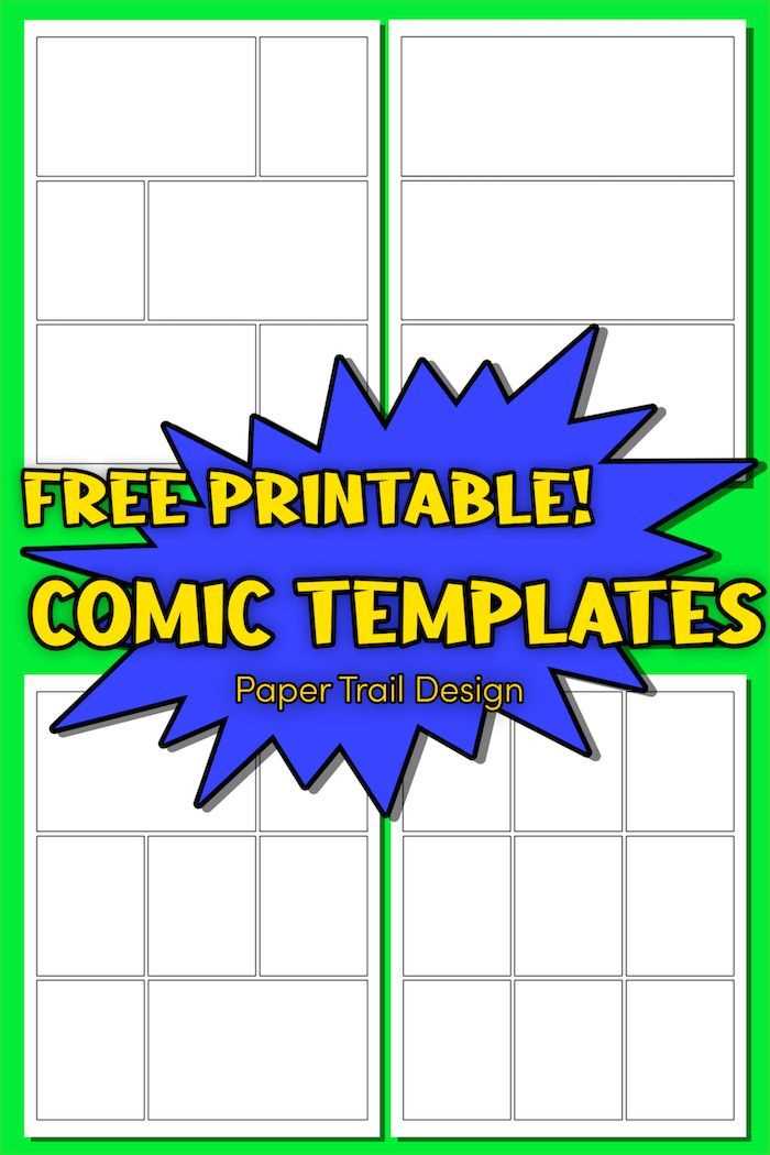 cartoon strip template printable