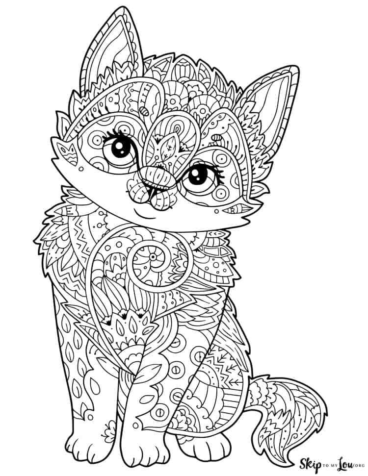 cats coloring pages printable