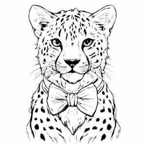 cheetah printable coloring pages