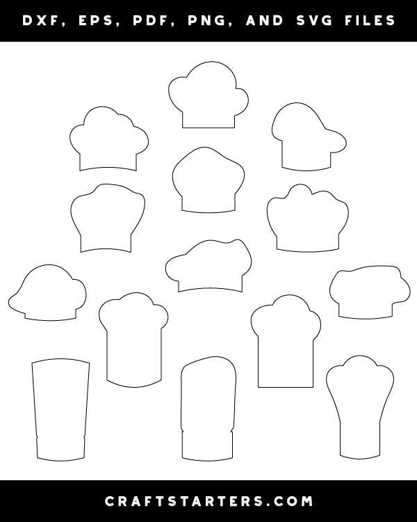 chef hat printables