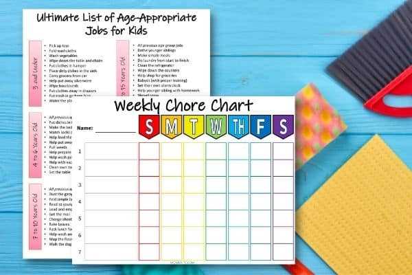 chore chart printable free