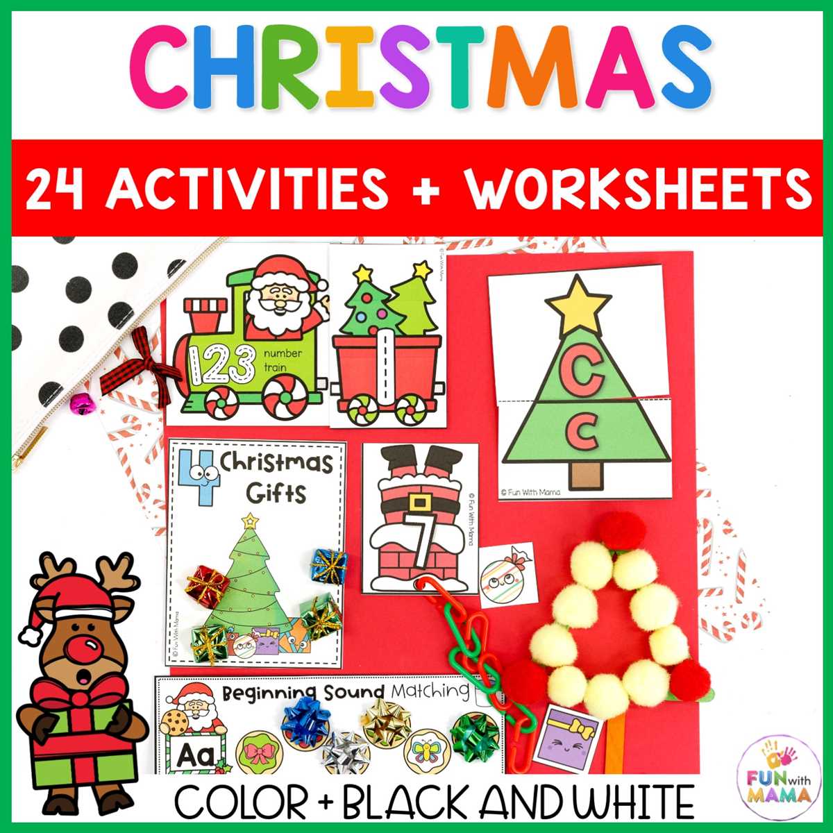 christmas activities preschoolers printables