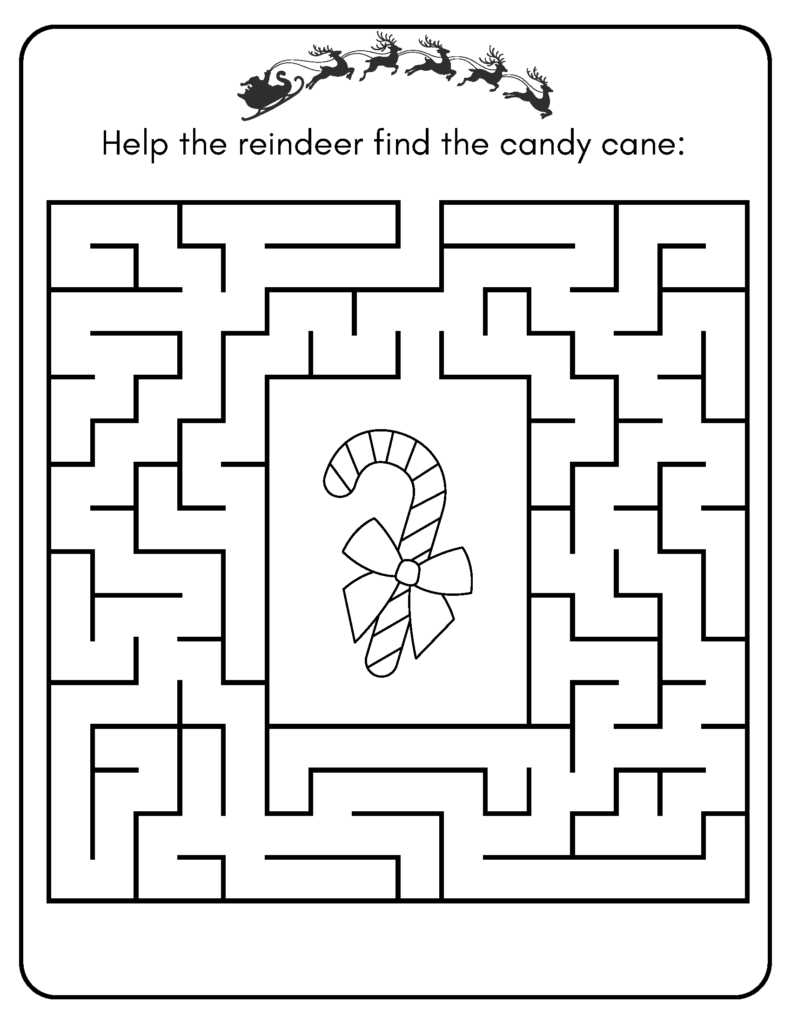 christmas activity sheets printables