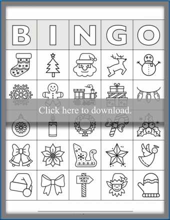 christmas bingo cards printable free