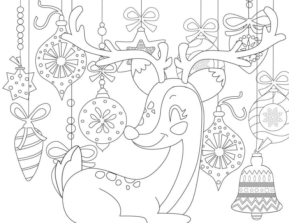 christmas coloring printables for adults
