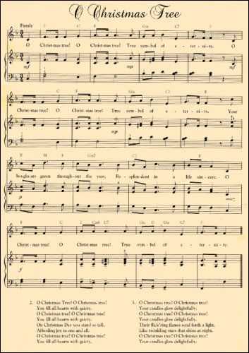 christmas music sheets printable