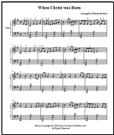 christmas music sheets printable