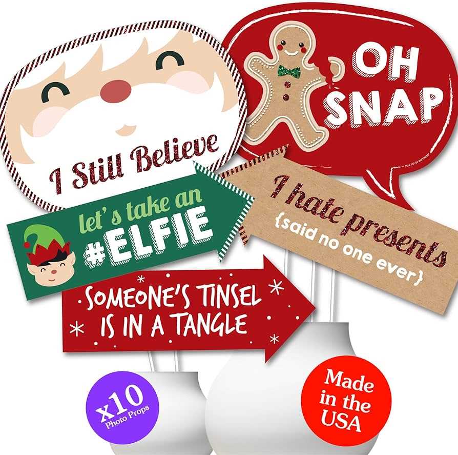christmas printable photo booth props