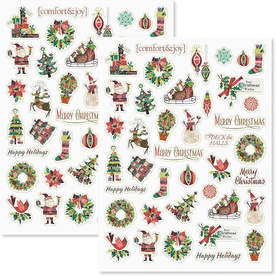 christmas stickers printable