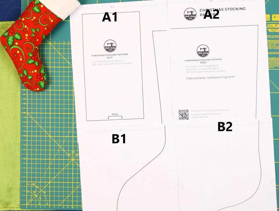 christmas stocking patterns free printables