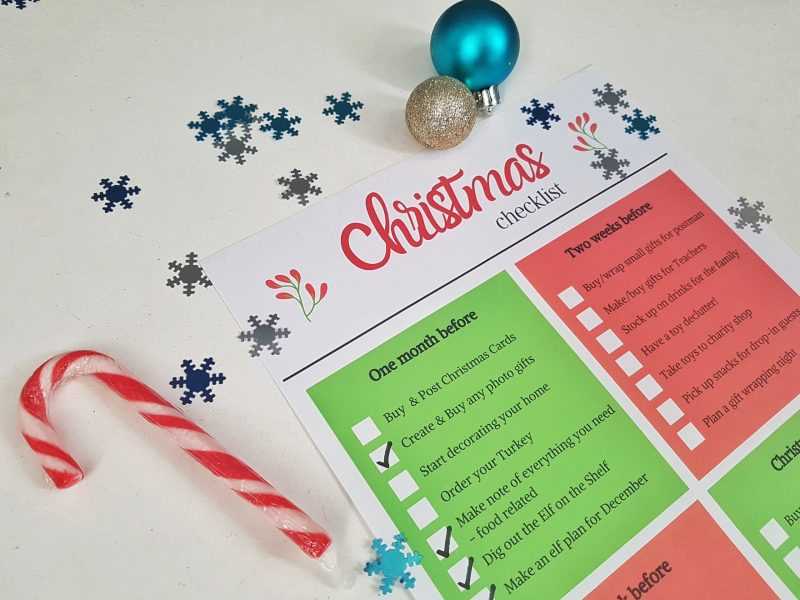 christmas to do list printable