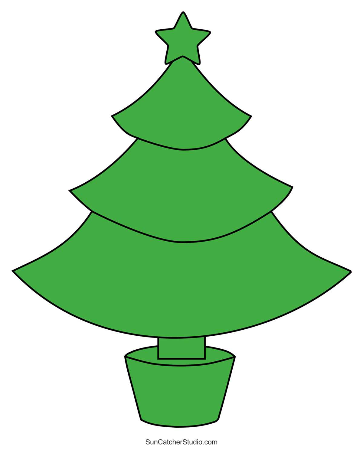 christmas tree pattern printable