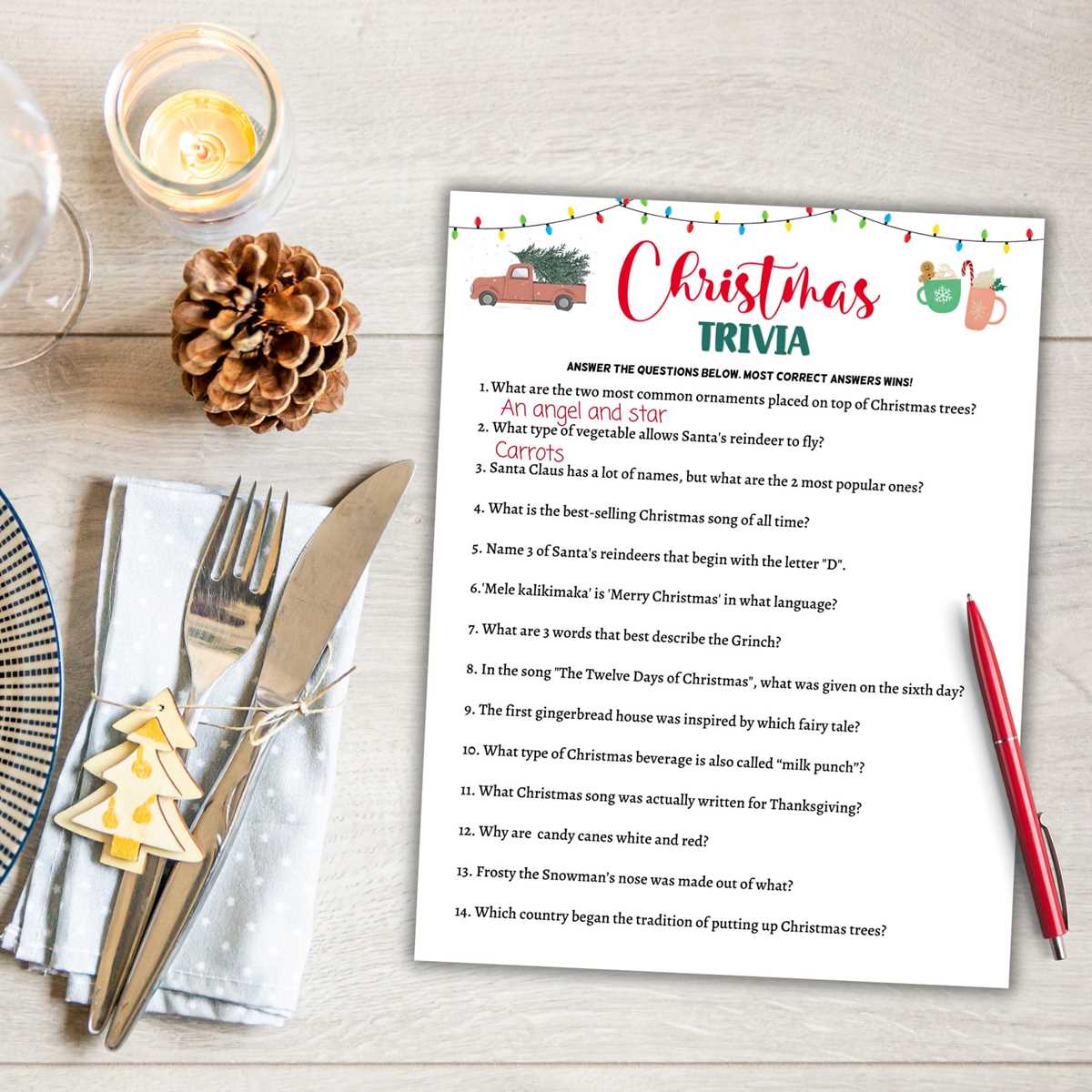 christmas trivia game printable