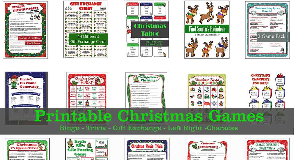 christmas trivia game printable