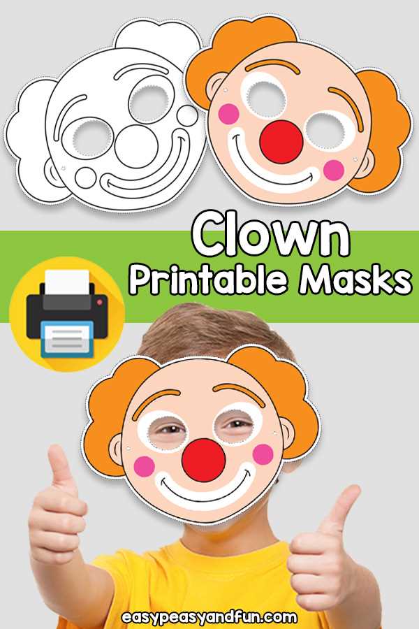 clown mask printable