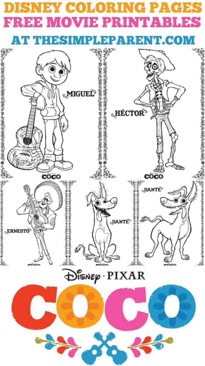 coco coloring pages printable