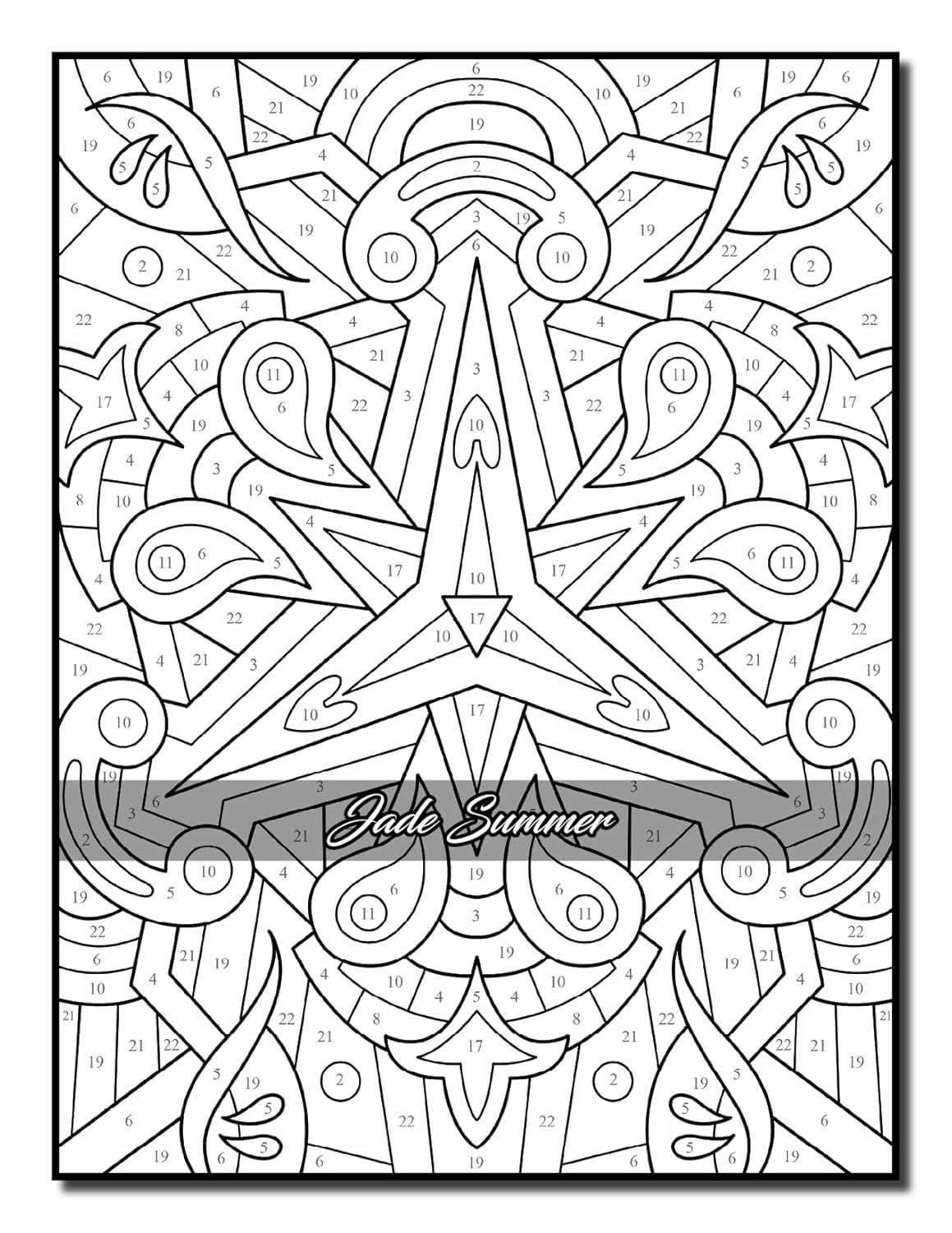 color by number adult printable