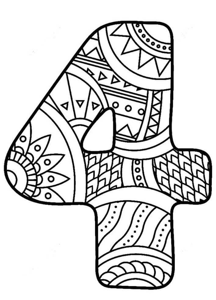 color by number mandala printable